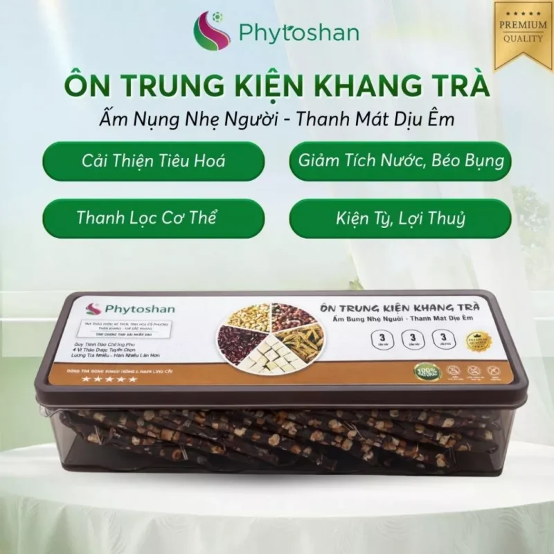 Trà Thảo Mộc Phục Linh Ý Dĩ Đậu Đỏ Hỗ Trợ Tiêu Hóa Phytoshan OTK01